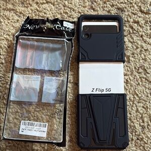 Black Protective Cover for Z Flip 5G